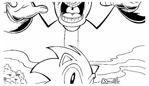 Sonic the Hedgehog color page - Coloring pages for kids - Cartoon