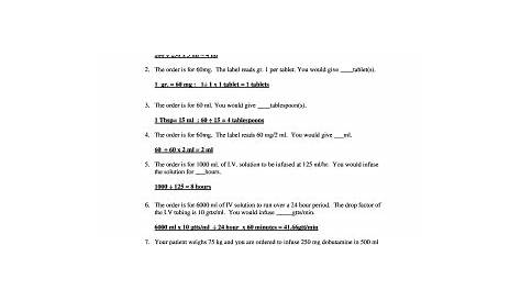 Dosage Calculation Practice Problems With Answers Pdf - Fill Online