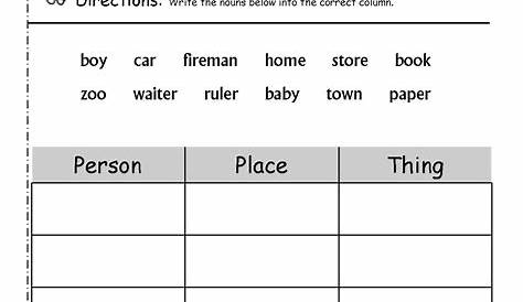 Teach child how to read: Adjectives And Nouns Worksheets Free Printable