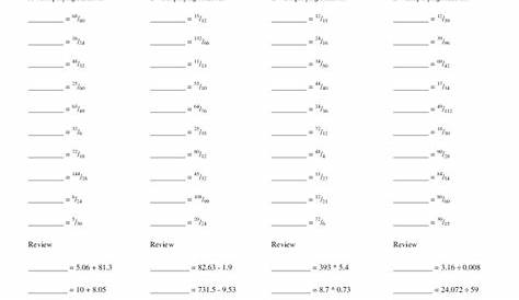 Simplifying Fractions Worksheet for 5th - 10th Grade | Lesson Planet