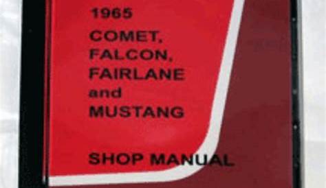 1965 mustang shop manual download