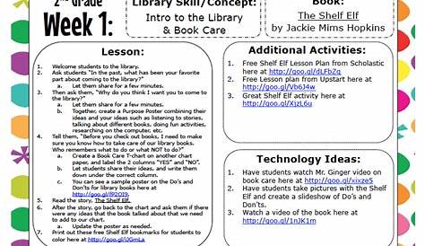 2nd Grade Lesson Plans - Lessons by Sandy