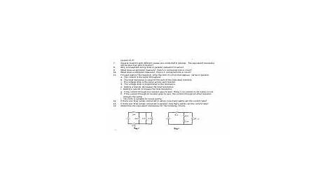 electric circuit questions pdf