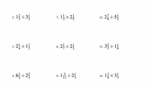 The Best 11 Fraction Multiplication And Division Worksheet - Debsartliff