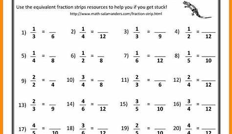 fractions worksheet grade 8