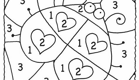 Color By Number Coloring Pages For Kindergarten at GetDrawings | Free
