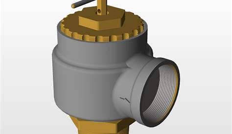 Kunkle Pressure relief valve model 337 | 3D CAD Model Library | GrabCAD