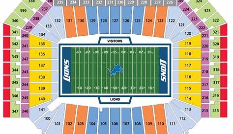 ford field seating chart eras tour