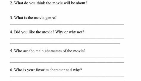 fresh the movie worksheet answers