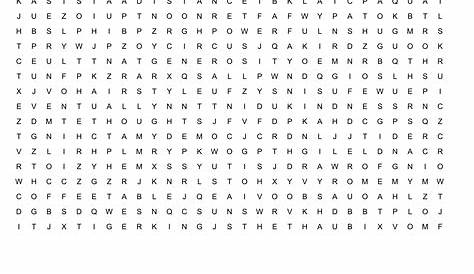 word search template printable