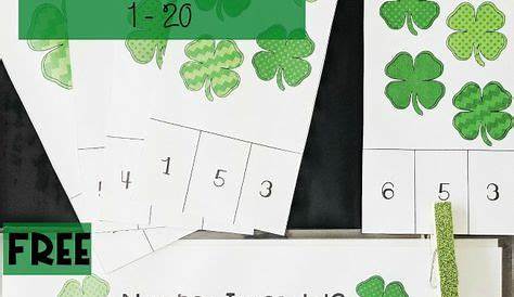 Four Leaf Clover Counting Printables | Numbers preschool, Preschool