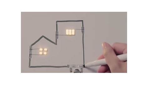 Marker pen enables you to draw an electric circuit