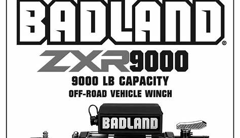 badland zxr 9000 manual