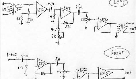 dynamic mic preamplifier circuit diagram