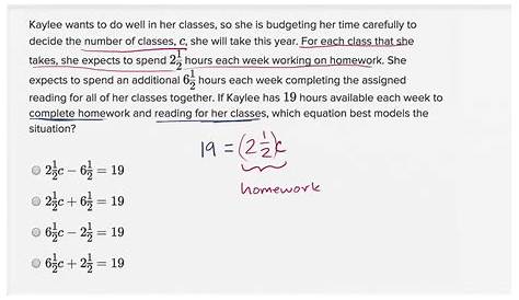 word problems on linear equations worksheet