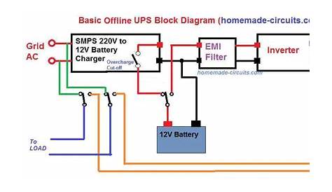 1kva online ups circuit diagram