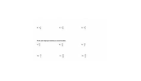 mixed fractions to decimals worksheet