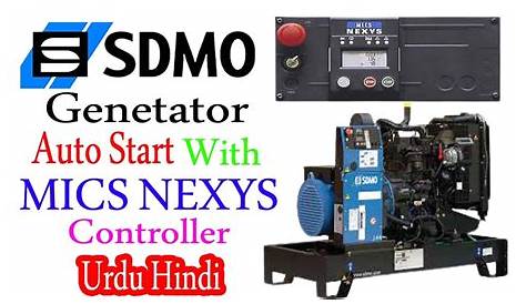 Generator auto start with MICS NEXYS controller | SDMO Generator