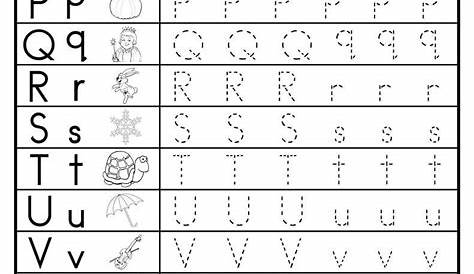 letter tracing worksheets free printable