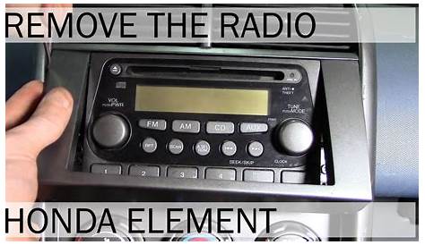 Honda Element | Radio Removal - YouTube