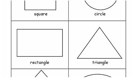 Geometric Shapes Worksheet for 2nd - 3rd Grade | Lesson Planet
