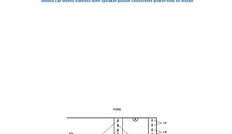 FORD Car Radio Stereo Audio Wiring Diagram Autoradio connector wire