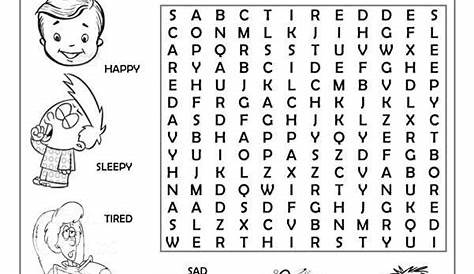 Feelings and Emotions Worksheets Printable Feelings Faces Worksheet for