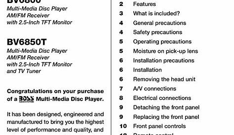 boss audio systems 460brgb owner manual
