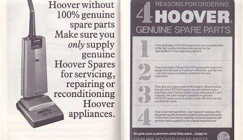 Hoover Service Manual - 1987