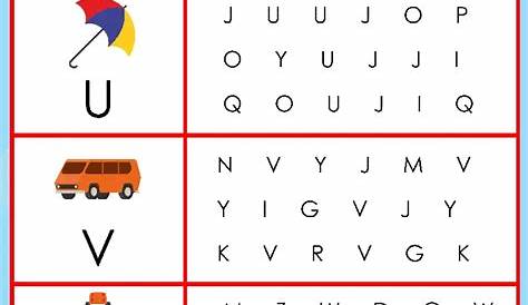 identifying letters worksheets