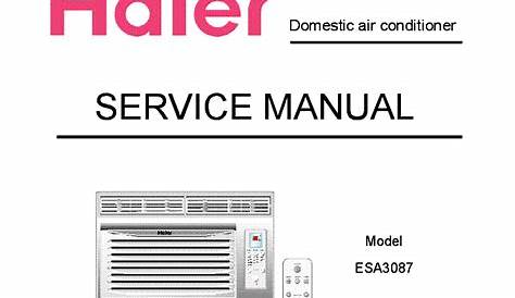 haier air conditioner manual pdf