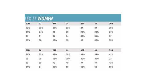 women's nike swimsuit size chart