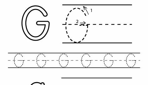 Free Printable Letter G Alphabet Learning Worksheet for Preschool