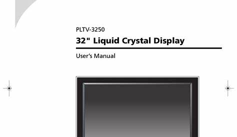 protron pltv3750 lcd television owner's manual
