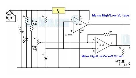 Overvoltage and undervoltage protection circuit diagram | High and low