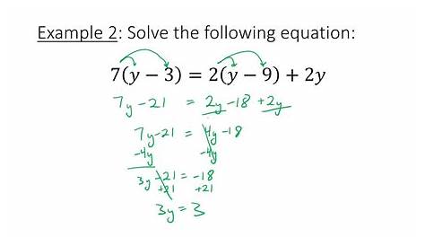 algebra 2 linear equations