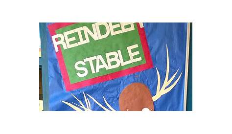 "Don't Feed The Reindeer" Classroom Door Decoration For Christmas - Crafty Morning
