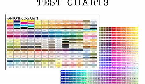 Sublimation Printable Color Chart - Etsy