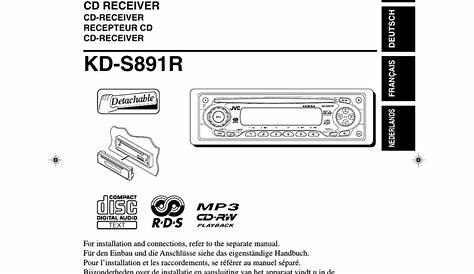 JVC KD-S891R User's Manual | Manualzz