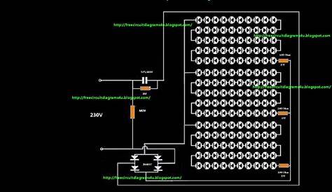 230v led light circuit diagram