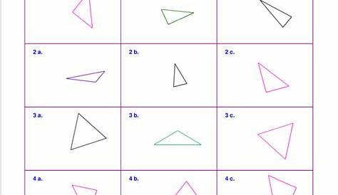 isosceles triangle worksheets answer key