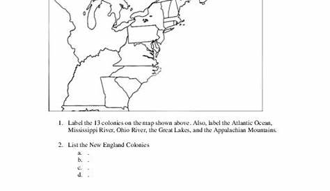 16 Best Images of Thirteen Colonies Worksheets 5th Grade - 13 Colonies