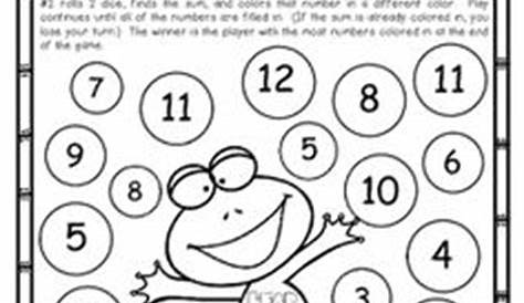 frog math worksheet