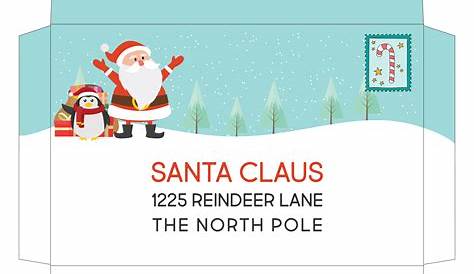 Free Printable Santa Envelopes North Pole - Free North Pole Envelope