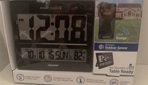 Sharp SPC1107 Digital Atomic Clock - Black for sale online | eBay