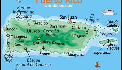 Puerto Rico Map - TravelsFinders.Com