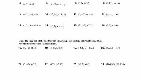 Point Slope Form Worksheet Doc equation puzzles and riddles on