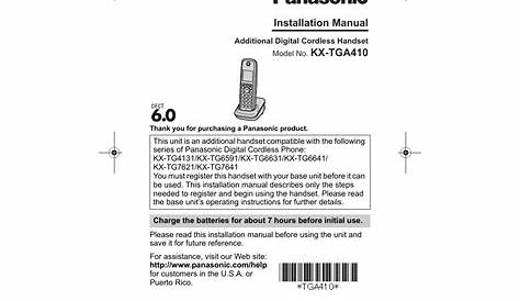 Kx-tg7641 Manual Download :: everguard