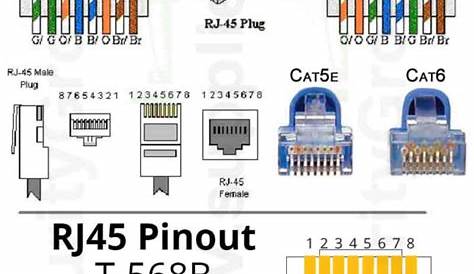 Cat 5 Cable Connector Cat6 Diagram Wire Order E Cat5e With - Wiring Diagram