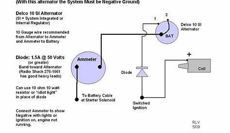 ford 1 wire alternator wiring diagram